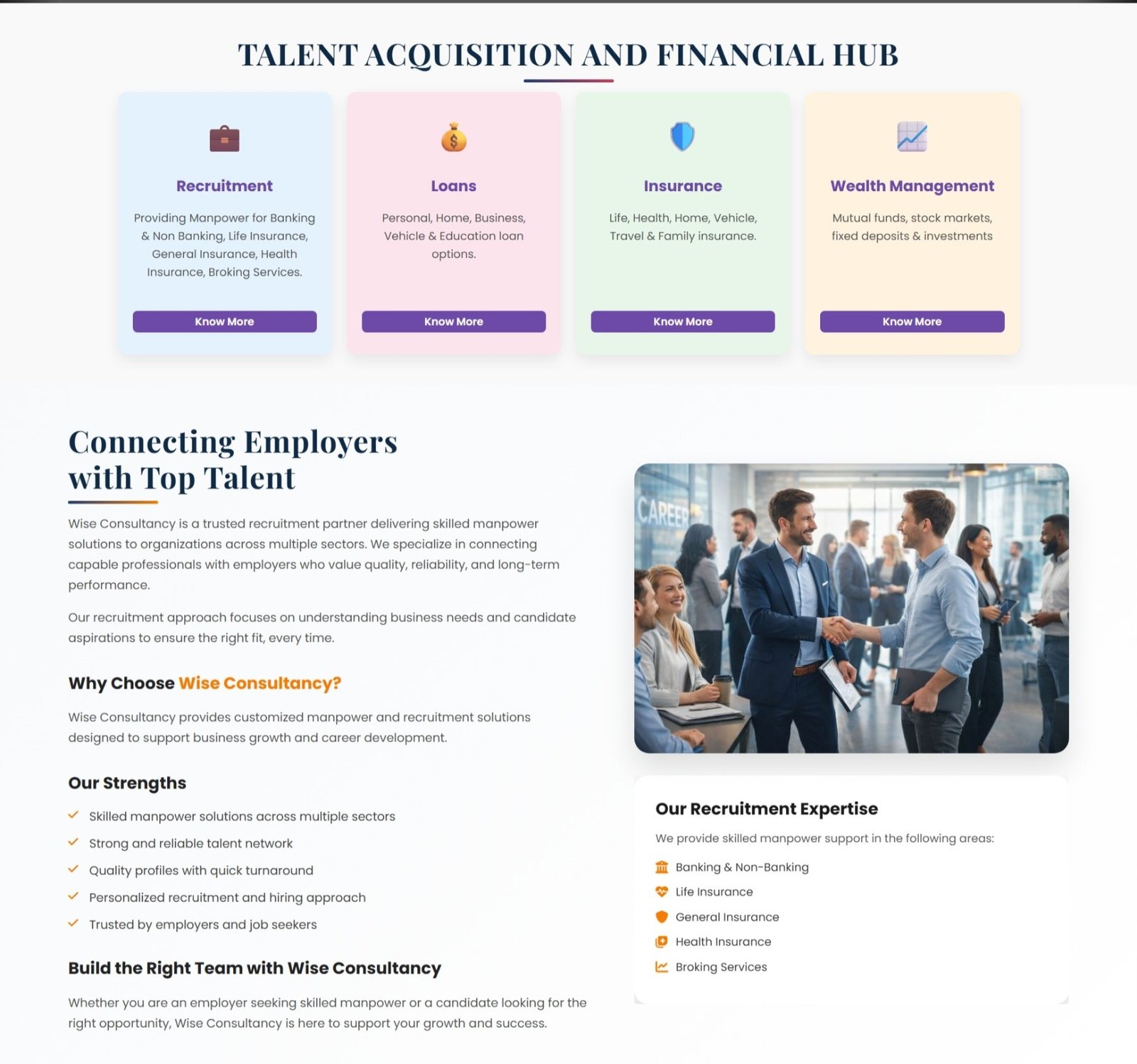 Wise Consultancy Website